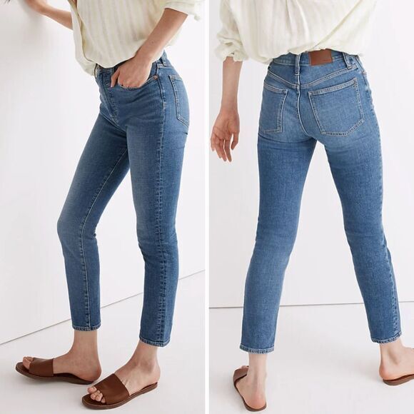 Madewell Perfect Vintage‎ Crop Jean in Sandford Wash, 28 - Picture 1 of 15